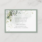 Detail des Botanischen Grüns, Blumenkoronavirus Begleitkarte (Vorderseite)