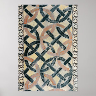 Detail des Bürgersteigs Poster