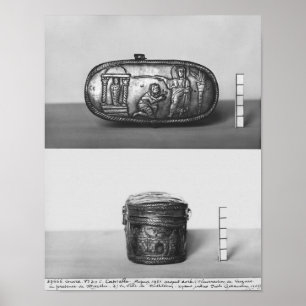 Detail des Deckels eines pyxide Poster