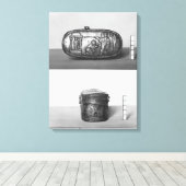 Detail des Deckels eines Pyxids Leinwanddruck (Insitu (Holzboden))