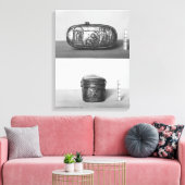 Detail des Deckels eines Pyxids Leinwanddruck (Insitu (Wohnzimmer))