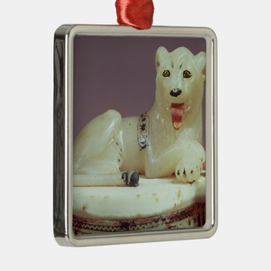 Detail des Deckels eines Unguentglases mit einer Ornament Aus Metall (Rechts)