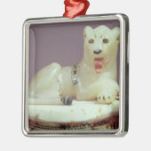 Detail des Deckels eines Unguentglases mit einer Ornament Aus Metall (Links)