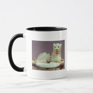 Detail des Deckels eines Unguentglases mit einer Tasse