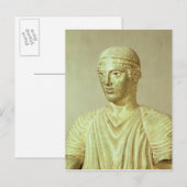 Detail des Delphi Charioteer, c.470 v. Chr. Postkarte (Vorne/Hinten)