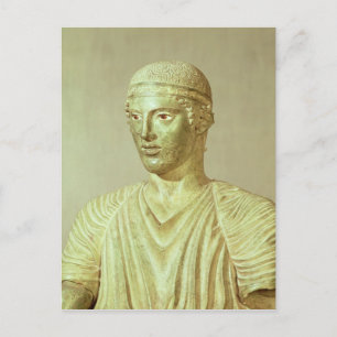 Detail des Delphi Charioteer, c.470 v. Chr. Postkarte