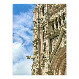 Detail des Duomo in Siena, Italien Fotodruck