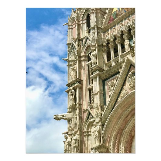 Detail des Duomo in Siena, Italien Fotodruck (Vorne)