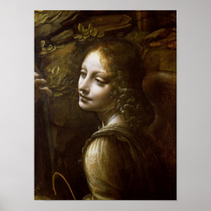 Detail des Engels, von der Jungfrau von Poster