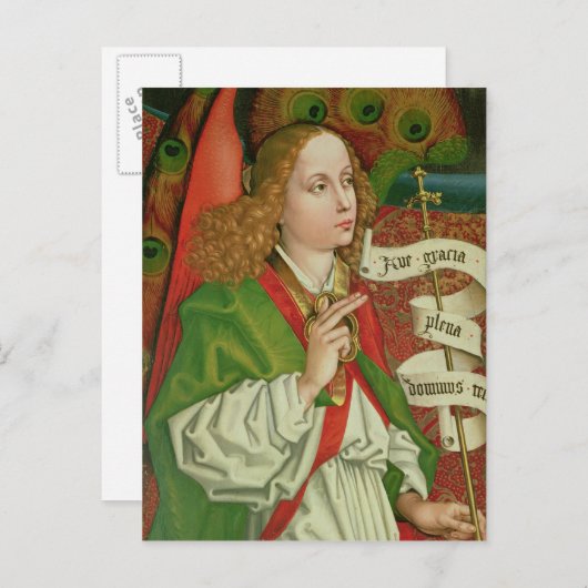 Detail des Erzengels Gabriel Postkarte (Vorne/Hinten)