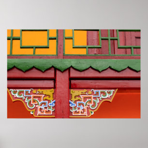 Detail des Klostergebäudes Poster