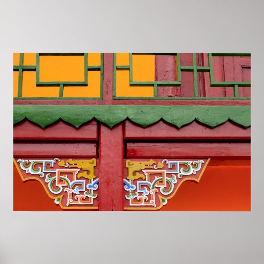 Detail des Klostergebäudes Poster (Vorne)