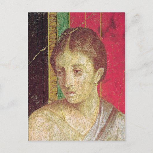 Detail des Kopfes der sitzenden Mutter Postkarte (Vorderseite)
