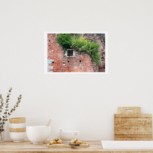 Detail des Mittelfensters Poster (Küche)