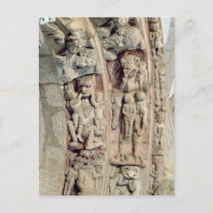 Detail des Portico De la Gloria Postkarte