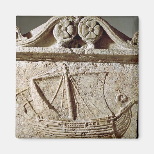 Detail des Schiffs Sarcophagus, aus Sidon Magnet (Vorne)