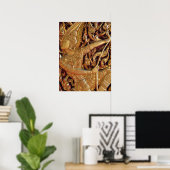 Detail des thailändisch-buddhistischen Tempels Poster (Heimbüro)