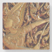 Detail des thailändisch-buddhistischen Tempels Steinuntersetzer (Vorderseite)