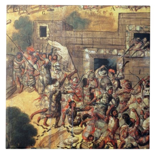 Detail des Versuchs, das Querfacin Fliese (Vorderseite)