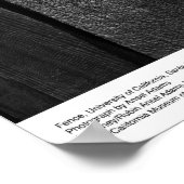 Detail des Zauns, UC Santa Cruz, 1963 Poster (Ecke)