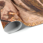 Detail des Zierbildes, Bronzefarben.  Geschenkpapier (Rolleneckpunkt)