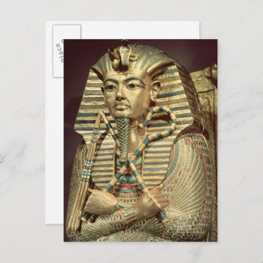 Detail des zweiten Mummiform-Sarges Postkarte (Vorne/Hinten)