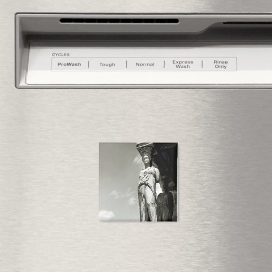 Detail einer Karikatur aus dem Erechtheion Magnet (In Situ (Geschirrspüler))