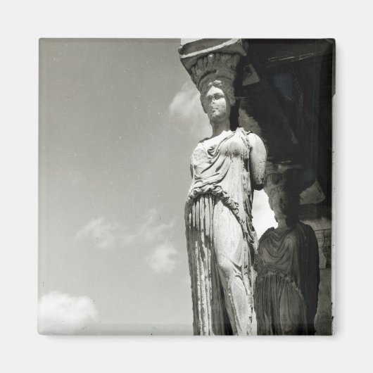 Detail einer Karikatur aus dem Erechtheion Magnet (Vorne)