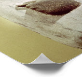 Detail einer Mentuhotep-Statue II Poster (Ecke)