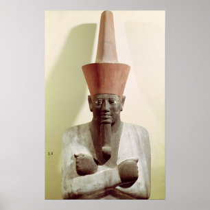 Detail einer Mentuhotep-Statue II Poster