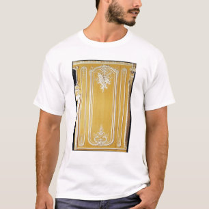 Detail einer Platte vom gelben Raum T-Shirt