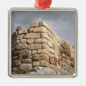 Detail einer Steinwand Ornament Aus Metall (Vorne)