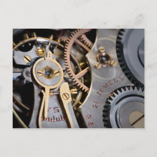 Detail einer Taschenuhr Postkarte