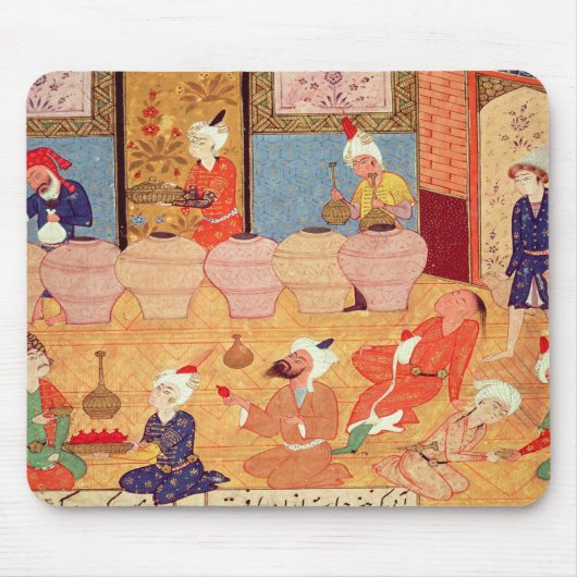 Detail eines Banketts mit Musikern Mousepad (Vorne)