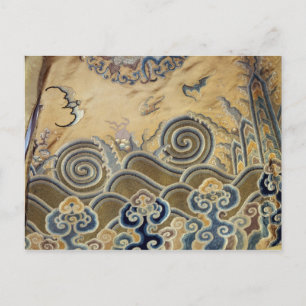 Detail eines Begräbniskönigs, Qing-Dynastie Postkarte