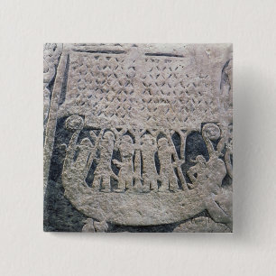 Detail eines Bildsteins Button