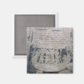 Detail eines Bildsteins Magnet (Vorderseite/Rückseite)