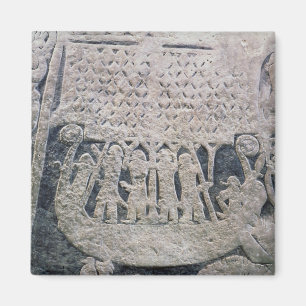 Detail eines Bildsteins Magnet