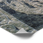 Detail eines Bildsteins Poster (Ecke)