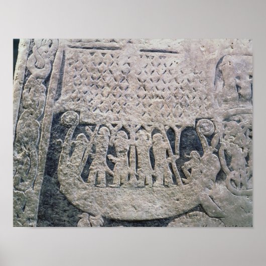 Detail eines Bildsteins Poster (Vorne)