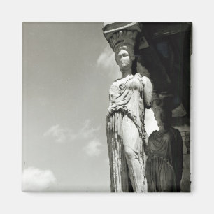 Detail eines Caryatid vom Erechtheion Magnet