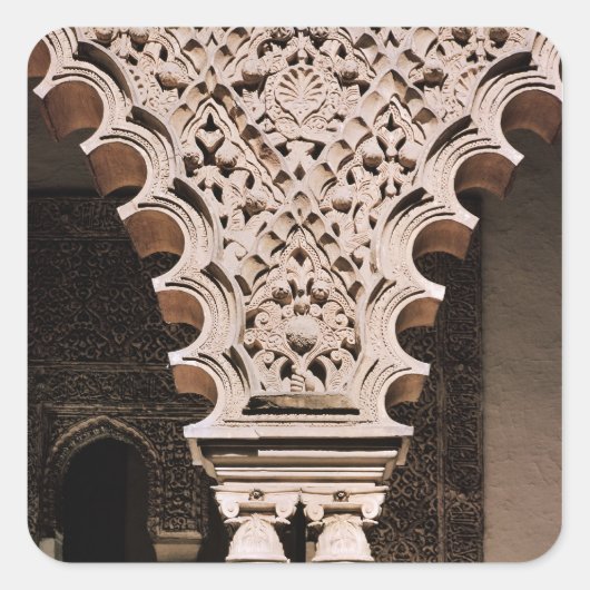 Detail eines der Polylobe-Bögen aus Quadratischer Aufkleber (Vorderseite)