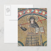 Detail eines Kriegerchristen Postkarte (Vorne/Hinten)