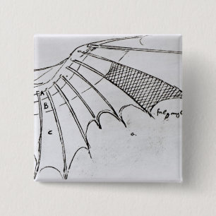 Detail eines mechanischen Flügels Button