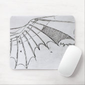 Detail eines mechanischen Flügels Mousepad (Mit Mouse)