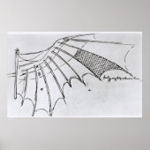 Detail eines mechanischen Flügels Poster (Vorne)