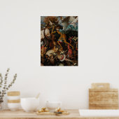 Detail: Fall der Engel der Rebellen von Pieter Bru Poster (Küche)