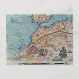 Detail from the Catalan Atlas, 1375 Postkarte