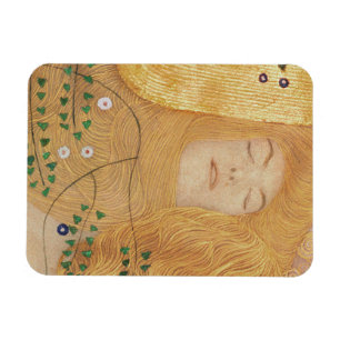 Detail Gustav Klimt   der Wasser-Schlangen I Magnet