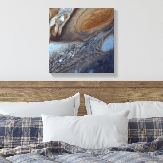 Detail Jupiter Atmosphäre Großer Roter Fleck Leinwanddruck (Insitu (Schlafzimmer))